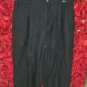 Claiborne Classic Black Men's Dress Pants Rayon/Polyester Size 31/32